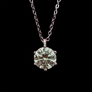 Moissanite Pendant Necklace 2.00ct